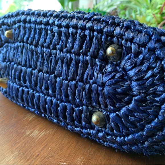 Vintage Japanese woven purse - Picture 4 of 16